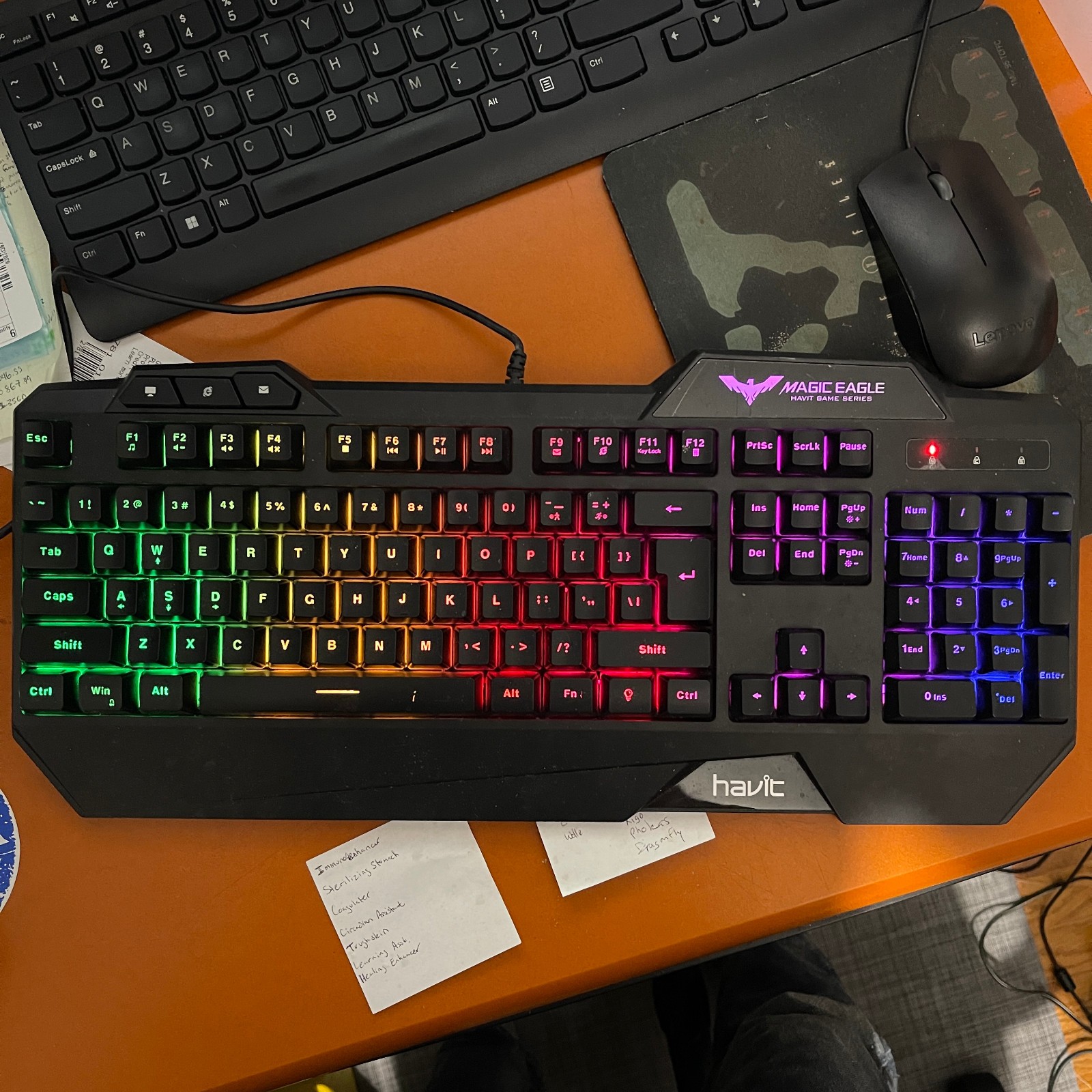 Magic Eagle HaviT GAMING KEYBOARD Back Lit Board HV-KB558CM