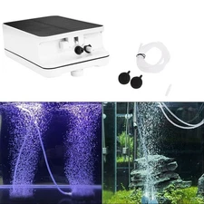 Solar Powered Oxygenator Aerator Air Pump Oxygen for Outdoor Pool Pond Emergency