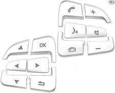 12Pcs Car Steering Wheel Button Covers Trim Stickers Compatible with A B GLA CLA