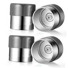 4 Pcs 1.98 Inch Trailer Wheel Bearing Protector Chromed Bearing Protectors