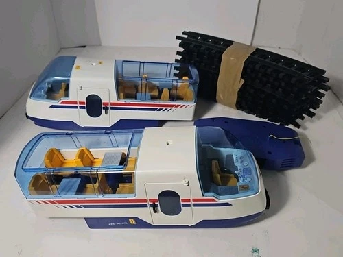 Vintage Playmobil RC Train 4020 Passenger Cars - Untested