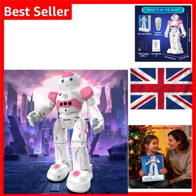 Smart KI Roboter Spielzeug für Kinder Rosa Gestenerfassung Singen Tanzen Programmieren