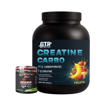 Creatine Carbo 3kg Weight Gainer + 5g Creatine | 60 Servings + FREE EAAs
