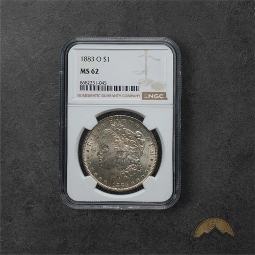 1883-O Silver Morgan Dollar $1 - NGC MS62 - New Orleans