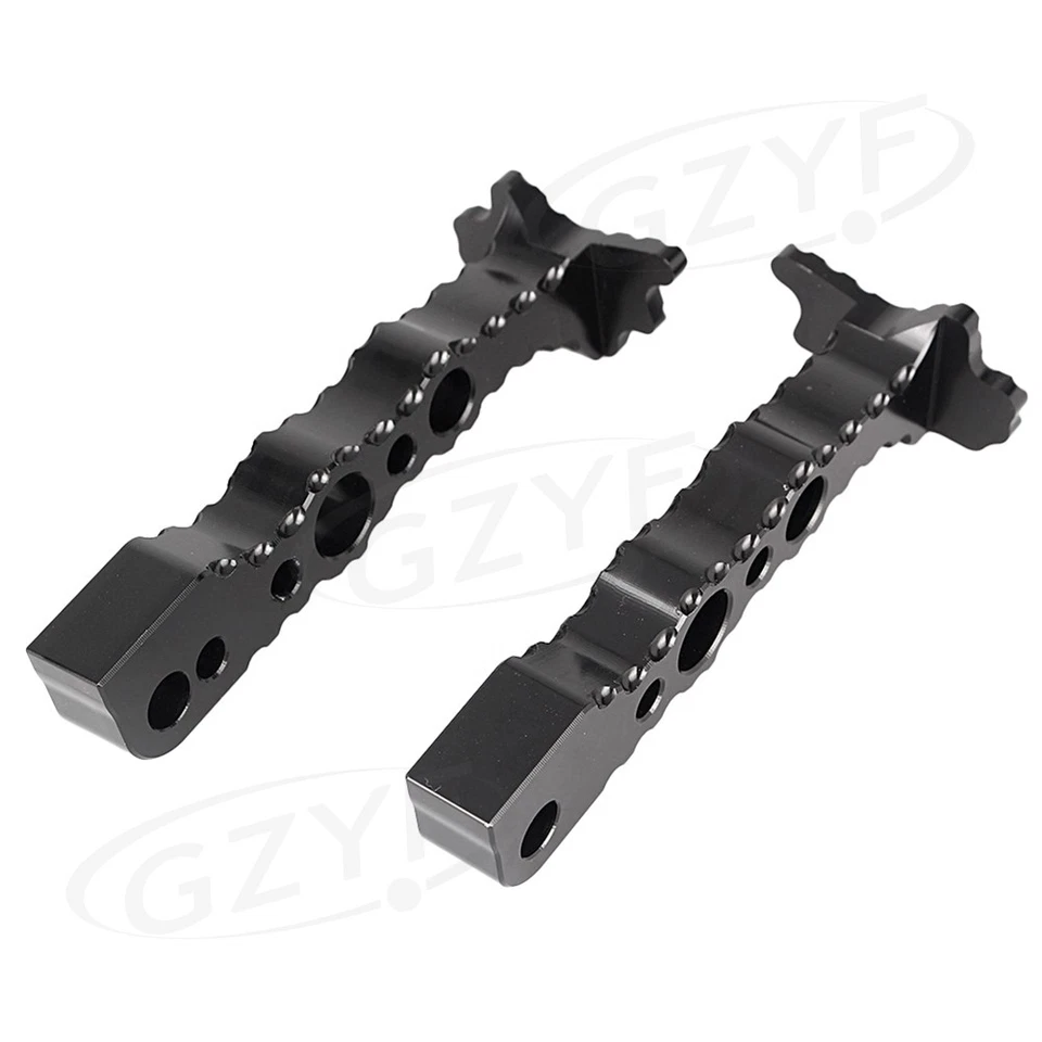 Par de estriberas traseras negras para Suzuki Hayabusa GSX1300R 2008-2017 2009 10 Foto 2 de 4