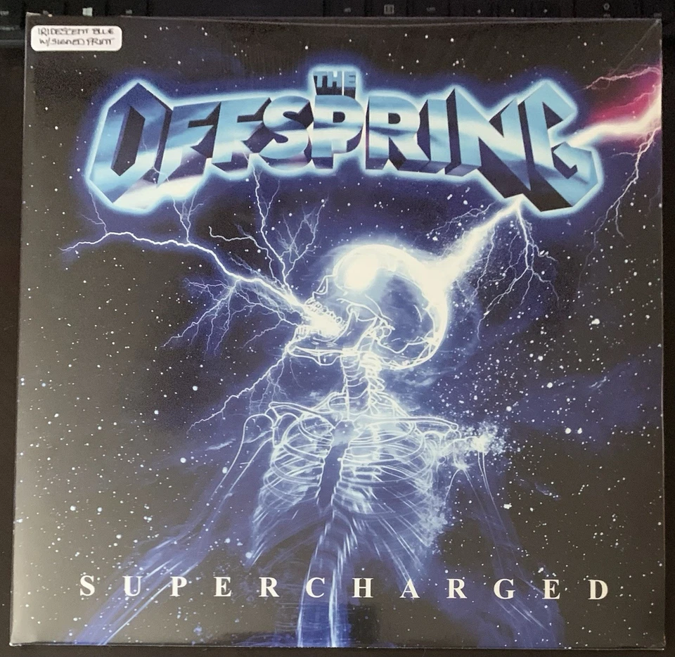 THE OFFSPRING "Supercharged" SIGNED + SEALED Iridescent Blue Vinyl 2024 G/F - Image 2 of 4