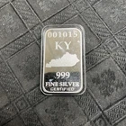 KY Kentucky U.S. State Silver Bar 1 Full Troy oz .999 Silver