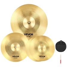 Cymbal Pack, 3 Pieces Cymbals for Drum Set Alloy Cymbals Drum Set Includes 14in