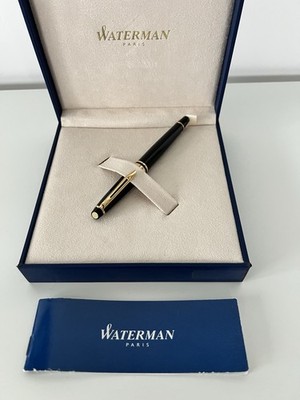 Waterman Hemisphere Rollerball Pen Black Lacquer  & Gold *New In Box*