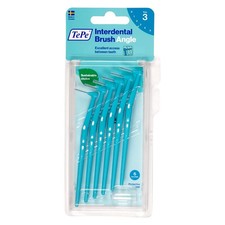 Tepe Angle Interdental Brush, 6 Pieces, Blister Pack, 0.6mm, Blue, Small