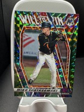 2021 Panini Mosaic Mike Yastrzemski Will To Win Green Prizm No. WTW12