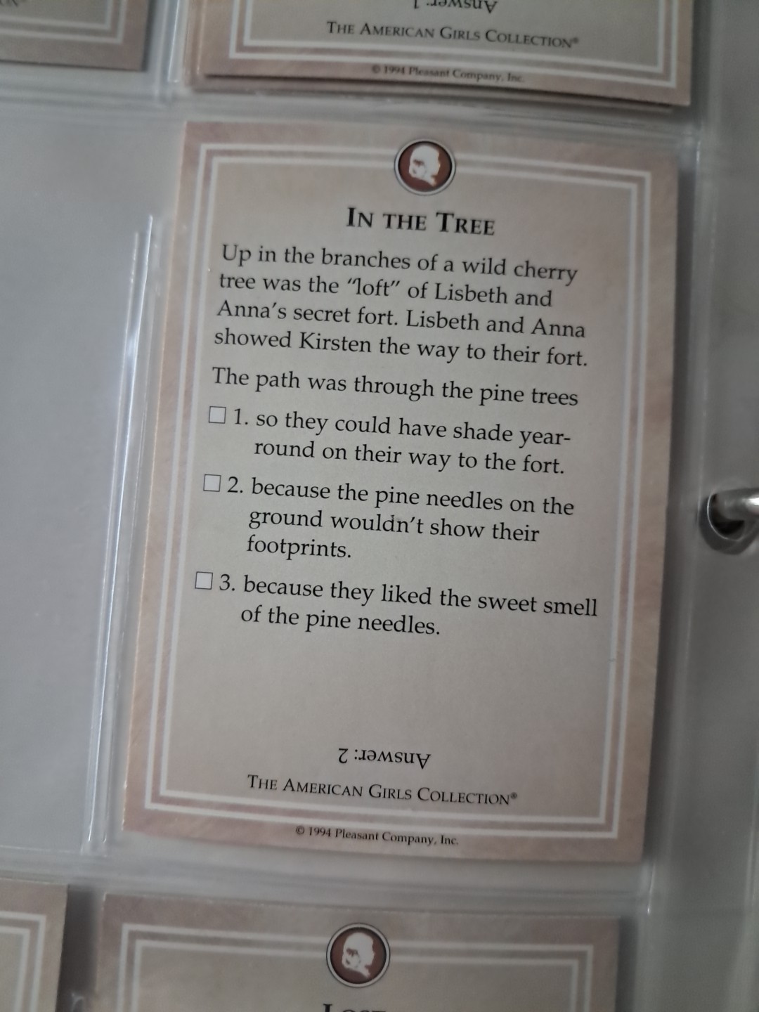 Vintage American Girl Trading Card Album + 106 Cards 1994 Addy Molly Samantha 