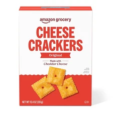 Amazon Grocery, Original Cheese Crackers, 12.4 Oz (Previously Happy Belly, Packa