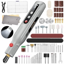Mini Cordless Rotary Tool Kit, 5-Speed 4.2V USB Rechargeable Engraving  Sand...
