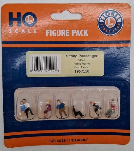 Figuras de pasajeros sentados escala LIONEL HO 6pk 1957110 NUEVO | Condition: New