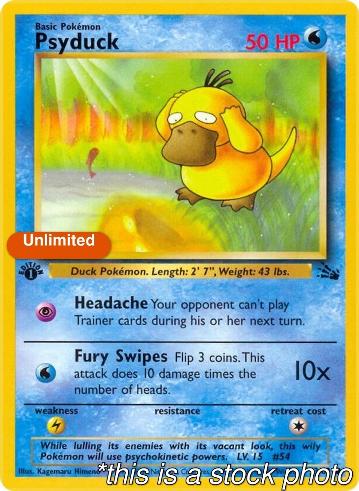 Unlimited - Psyduck - 53/62 - Fossil - LP