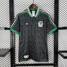 adidas Mexico National Team Soccer Jersey - Black & Green Colors size Large