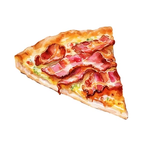 Pizza Self Adhesive Sticker