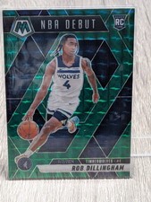 Rob Dillingham Timberwolves 2024-25 Green Mosaic Panini NBA Debut RC #270