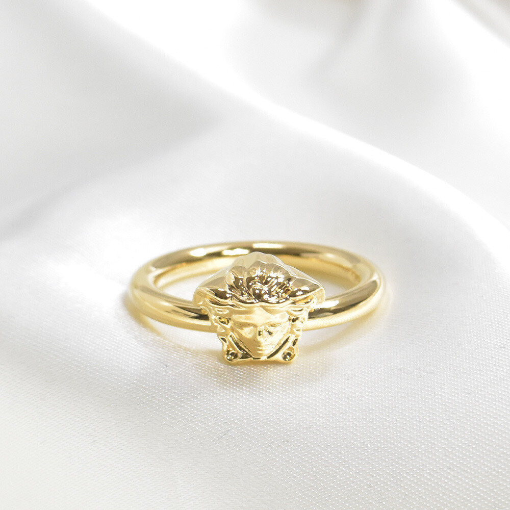 VERSACE｜FASHION PROPS (HEART RING (1014311 1A00620 3J00 Barocco Leaf Ring | VERSACE US