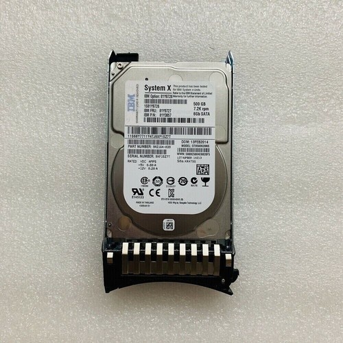 NEW IBM 81Y9727 81Y9726 81Y3857 500GB 7.2K 6G SFF 2.5" SATA NL HARD DRIVE - Picture 2 of 4