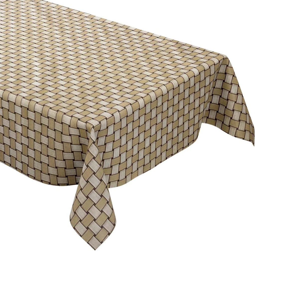Anro Tovaglia In Tela Cerata Per Esterno E Interno - Motivo Foglie, Grigio, 120x140cm - Antimacchia E Facile Da Pulire