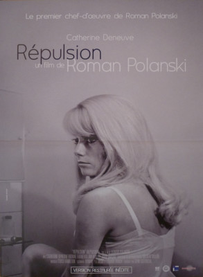 REPULSION - DENEUVE / POLANSKI - NEUAUFLAGE FRANZÖSISCHES FILMPLAKAT