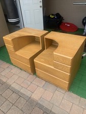 Dixie Scova Mid Century Teak Nightstands - A ...