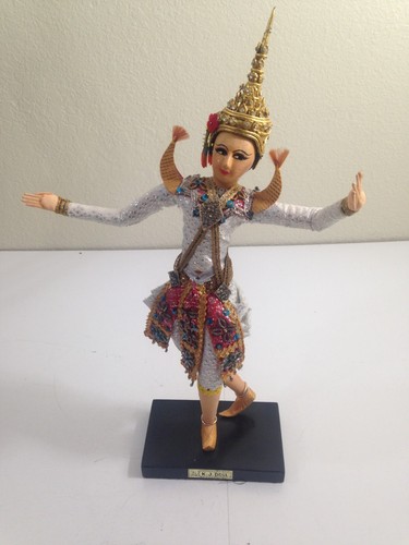 Vtg RARE Asian K. J. Doll Colorful wearing a Makuta for Royal Ballet