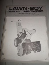 Vintage OMC Lawn Boy 1974 Snow Thrower Catalogue Original