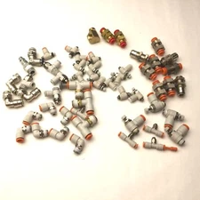 Lot of 53 Miscellaneous Assorted Fittings/Connectors, See Pictures for Details