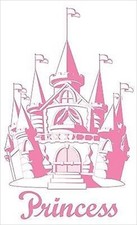 Pink Disney Princess Castle Peel  Stick Mural 02244