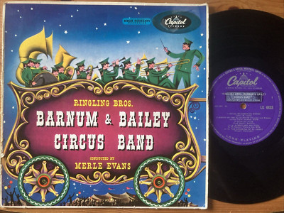 1951 10'' 33 LP - RINGLING BROS BARNUM & BAILEY CIRCUS BAND - CAPITOL - LC 6833