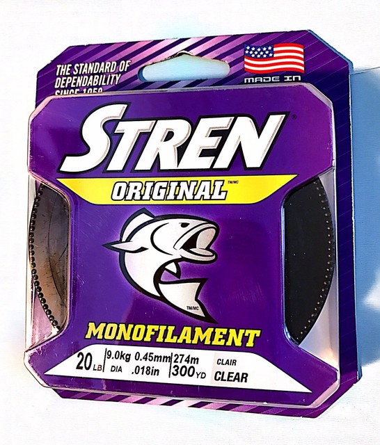 Stren Original Monofilament Fishing Line Clear 20 LB 300 Yards for sale