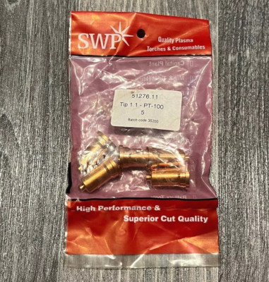 SWP Mig Schweißkontaktspitzen 1,1 mm PT-100 (50-60A) Rückenschlag 51276.11 (5 Stück)