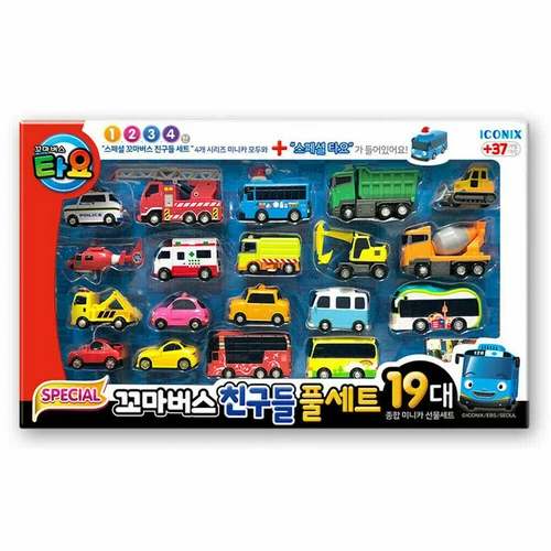 Tayo The Little Bus Friends Special Mini Car Full Set 19 pcs / Korean Toys