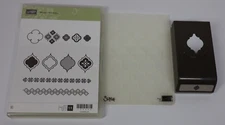 Stampin' Up PUNCH + Stamp Set MOSAIC MADNESS + MODERN MOSAIC Embossing Folder