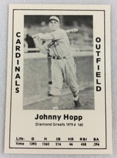 MLB 1979 Diamond Greats Baseball Card #160-Johnny Hopp, Cardinals