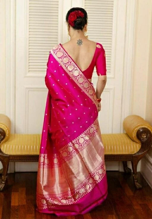 Pink color wedding silk hotsell sarees