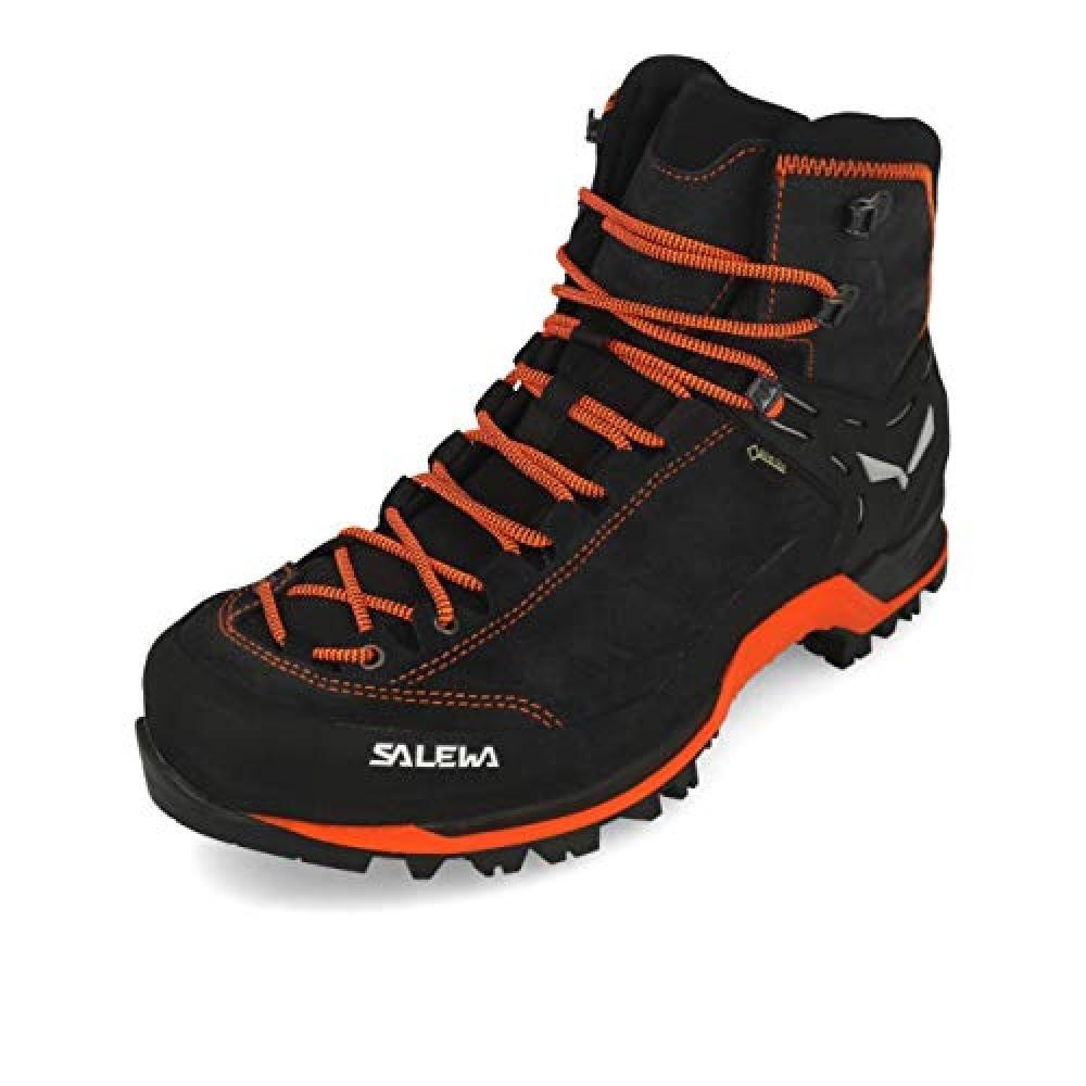 (TG. 42 EU) SALEWA Ms Mountain Trainer Mid Gore-tex, Stivali Uomo, Asphalt/Fluo