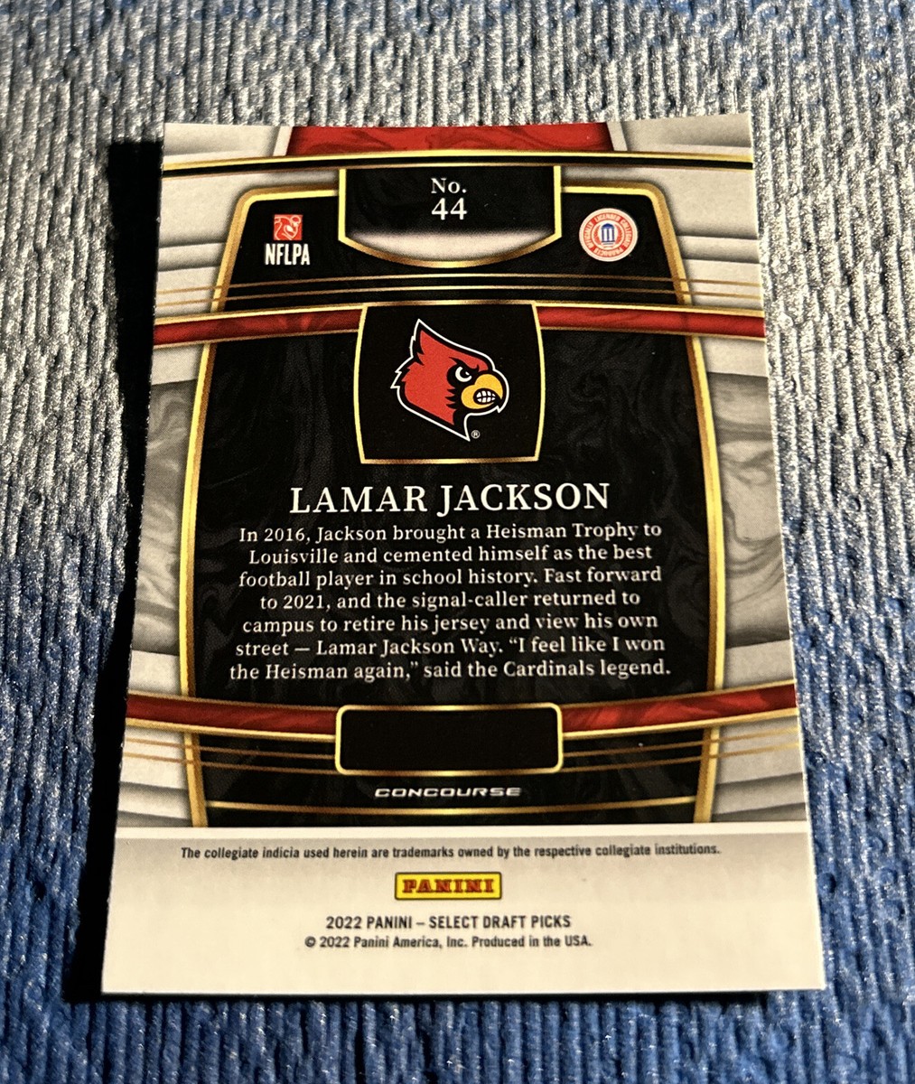 2022 Panini Select Draft Picks Concourse #44 Lamar Jackson