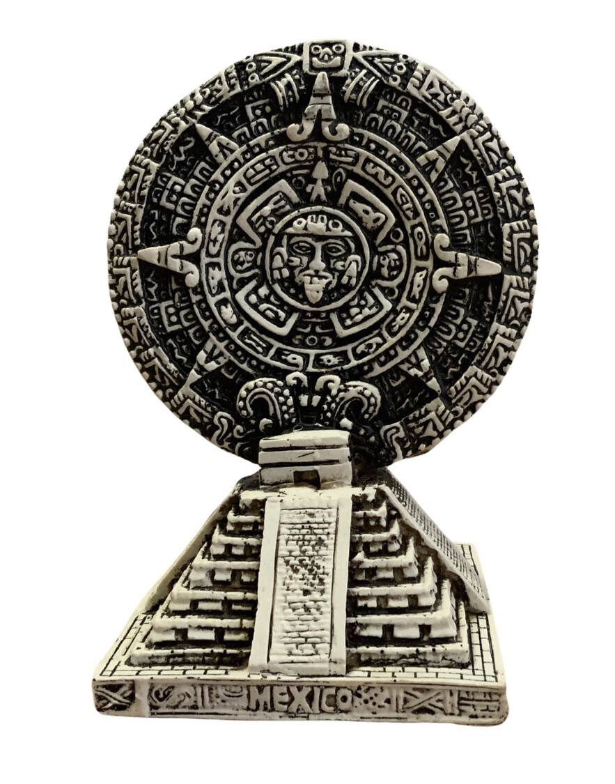 Mayan Aztec Calendar Pyramid 6 3/4" | eBay