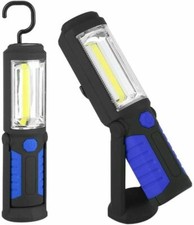 Torcia Elettrica LED Portatile Lampada da Lavoro Ricaricabile 3W con Gancio - Miniatura 2