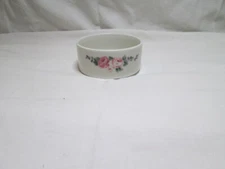 Vintage Flower -Roses Trinket Dish Porcelain Ceramic 3.5"
