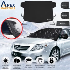 600D Car Front Windshield Snow Cover Winter Frost Ice Guard Waterproof Protector