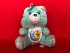 Vintage 1983 Bedtime Bear Care Bears Small 6 Blue Plush Stuffed Animal GUC