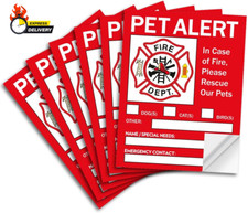 Pet Alert Safety Fire Rescue Sticker - save Our Pets Emergency Pet inside Decal