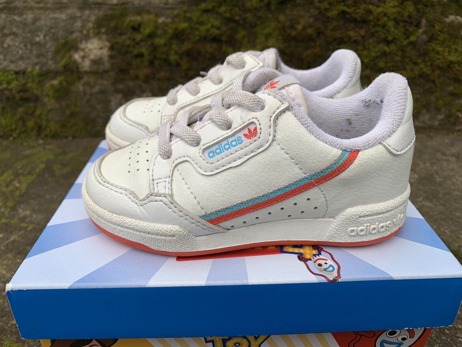 Adidas Continental 80, Toy Story 4, Forky, Infants Size 1k, Excellent Condition eBay