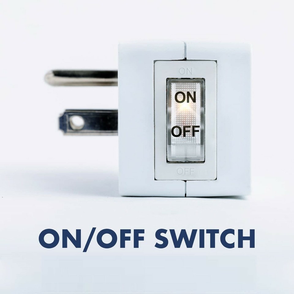 Wall Tap Outlet W/ON/OFF Switch Power Adapter 3 prong Plug W/O ...