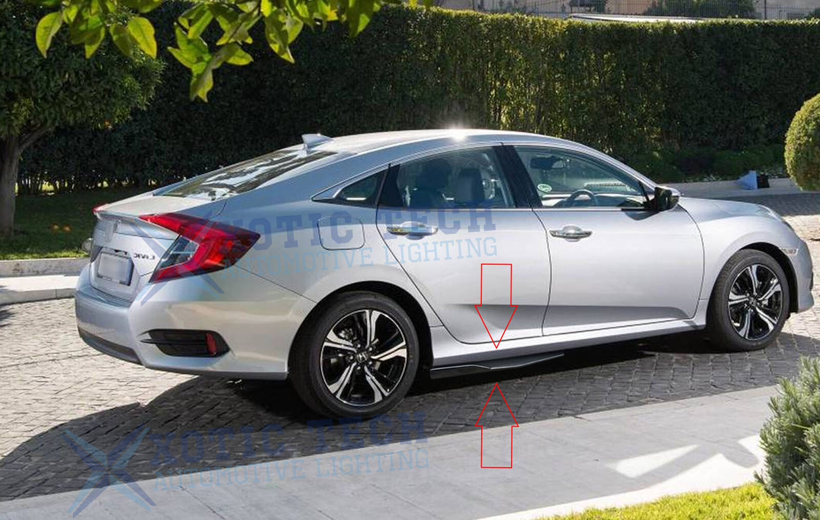 Carbon Fiber Side Skirt Rocker Splitter Diffusers For Acura TSX TLX ILX ...